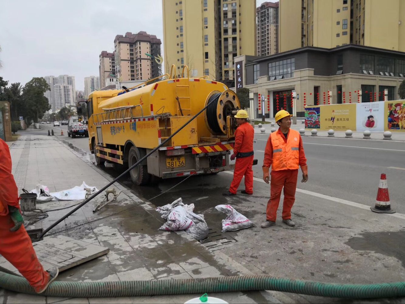 福清排污管道清淤-管道清洗